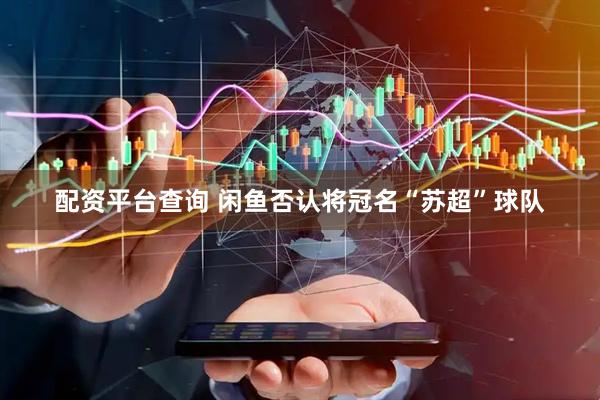 配资平台查询 闲鱼否认将冠名“苏超”球队