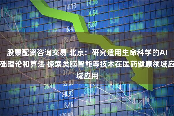 股票配资咨询交易 北京：研究适用生命科学的AI基础理论和算法 探索类脑智能等技术在医药健康领域应用