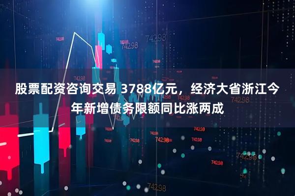 股票配资咨询交易 3788亿元，经济大省浙江今年新增债务限额同比涨两成