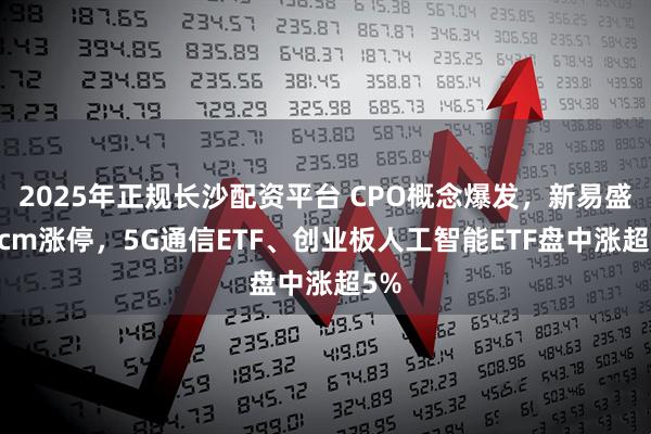 2025年正规长沙配资平台 CPO概念爆发，新易盛20cm涨停，5G通信ETF、创业板人工智能ETF盘中涨超5%